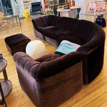 Load image into Gallery viewer, FEATHERSTON / 1970s Numero VII Dark Chocolate Torte Sofa Setting + Ottoman