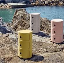 Load image into Gallery viewer, KARTELL / Butter Yellow Bio Componibili Modular Storage Unit by Anna Castelli Ferrieri