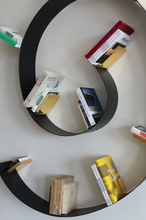 Load image into Gallery viewer, KARTELL / Black + Gold Medium Bookworm Shelf by Ron Arad