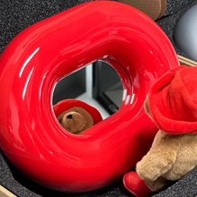 Load image into Gallery viewer, ANICCO LAB / Lifebuoy Cherry Red Chubby Wall Mirror
