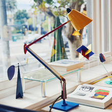 Load image into Gallery viewer, PLANET / Vintage Studio K Desk Lamp w/custom multicolour paintwork