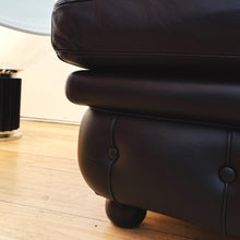 Load image into Gallery viewer, POLTRONA FRAU / Chester Black Leather Chaise by Reno Frau