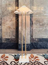 Load image into Gallery viewer, VINTAGE / 1970s Italian Gold, Glass + Marble Floor and Table Lamps