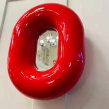 Load image into Gallery viewer, ANICCO LAB / Lifebuoy Cherry Red Chubby Wall Mirror