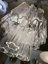 Load image into Gallery viewer, TRONCHI / Vintage Two Tier Venetian Glass Chandelier
