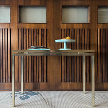 Load image into Gallery viewer, PIERRE VANDEL PARIS / 1980s Gold Console Table