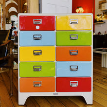 Load image into Gallery viewer, DULTON / 2 Column x 5 Tier Rainbow Drawers Designed by Yasu Sasamoto