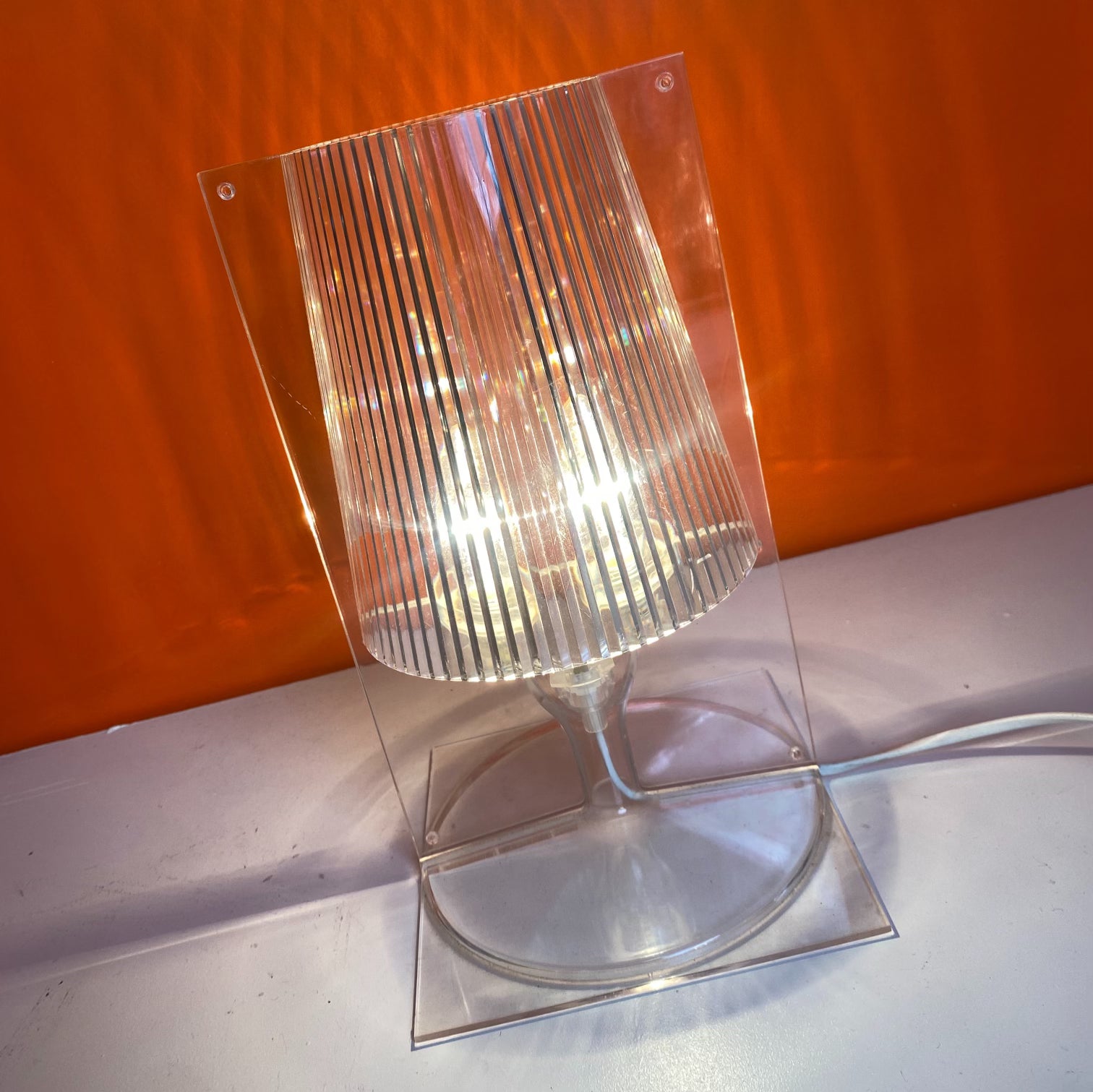 KARTELL Take Table Lamp in Crystal By Ferruccio Laviani