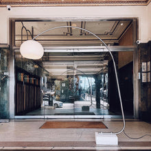 Load image into Gallery viewer, VINTAGE/ 1970s Arco Pebble Stone Base Floor Lamp