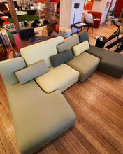 Load image into Gallery viewer, LIGNE ROSET / Confluences Tonal Green Modular Sofa by Philippe Nigro