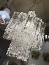 Load image into Gallery viewer, TRONCHI / Vintage Two Tier Venetian Glass Chandelier
