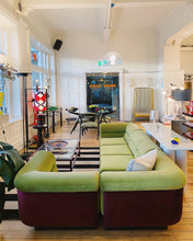 Load image into Gallery viewer, FANTASY #326 / VandeRoza 1970’s Modular Sofa / Pistachio + Berry