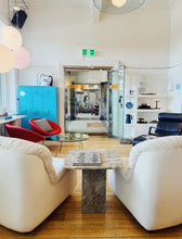 Load image into Gallery viewer, ZOTTA FURNITURE / 1970s Beige Velvet Pod Sofa Chairs