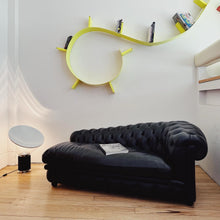 Load image into Gallery viewer, POLTRONA FRAU / Chester Black Leather Chaise by Reno Frau