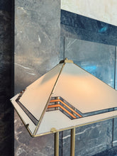 Load image into Gallery viewer, VINTAGE / 1970s Italian Gold, Glass + Marble Floor and Table Lamps