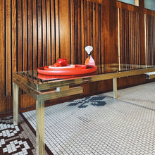 Load image into Gallery viewer, PIERRE VANDEL PARIS / 1980s Gold Coffee Table