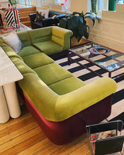 Load image into Gallery viewer, FANTASY #326 / VandeRoza 1970’s Modular Sofa / Pistachio + Berry