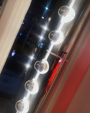 Load image into Gallery viewer, LUCI / 1970's Chrome + Stone Pillar Floor Lamp