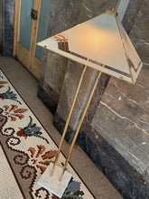 Load image into Gallery viewer, VINTAGE / 1970s Italian Gold, Glass + Marble Floor and Table Lamps