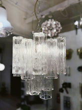 Load image into Gallery viewer, TRONCHI / Vintage Two Tier Venetian Glass Chandelier