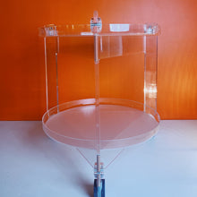 Load image into Gallery viewer, FRATELLI GUZZINI / Brand New Crystal Drink Trolley by Luigi Massoni