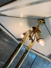 Load image into Gallery viewer, VINTAGE / 1970s Italian Gold, Glass + Marble Floor and Table Lamps