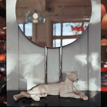 Load image into Gallery viewer, VINTAGE / Ceramic Snow Panther Sculpture