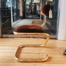Load image into Gallery viewer, TUBEMASTERS / 1970’s Gold & Chocolate Tubular Paper Clip Chairs