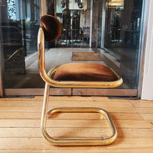 Load image into Gallery viewer, TUBEMASTERS / 1970’s Gold & Chocolate Tubular Paper Clip Chairs