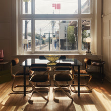 Load image into Gallery viewer, TUBEMASTERS / 1970’s Gold & Chocolate Tubular Paper Clip Chairs