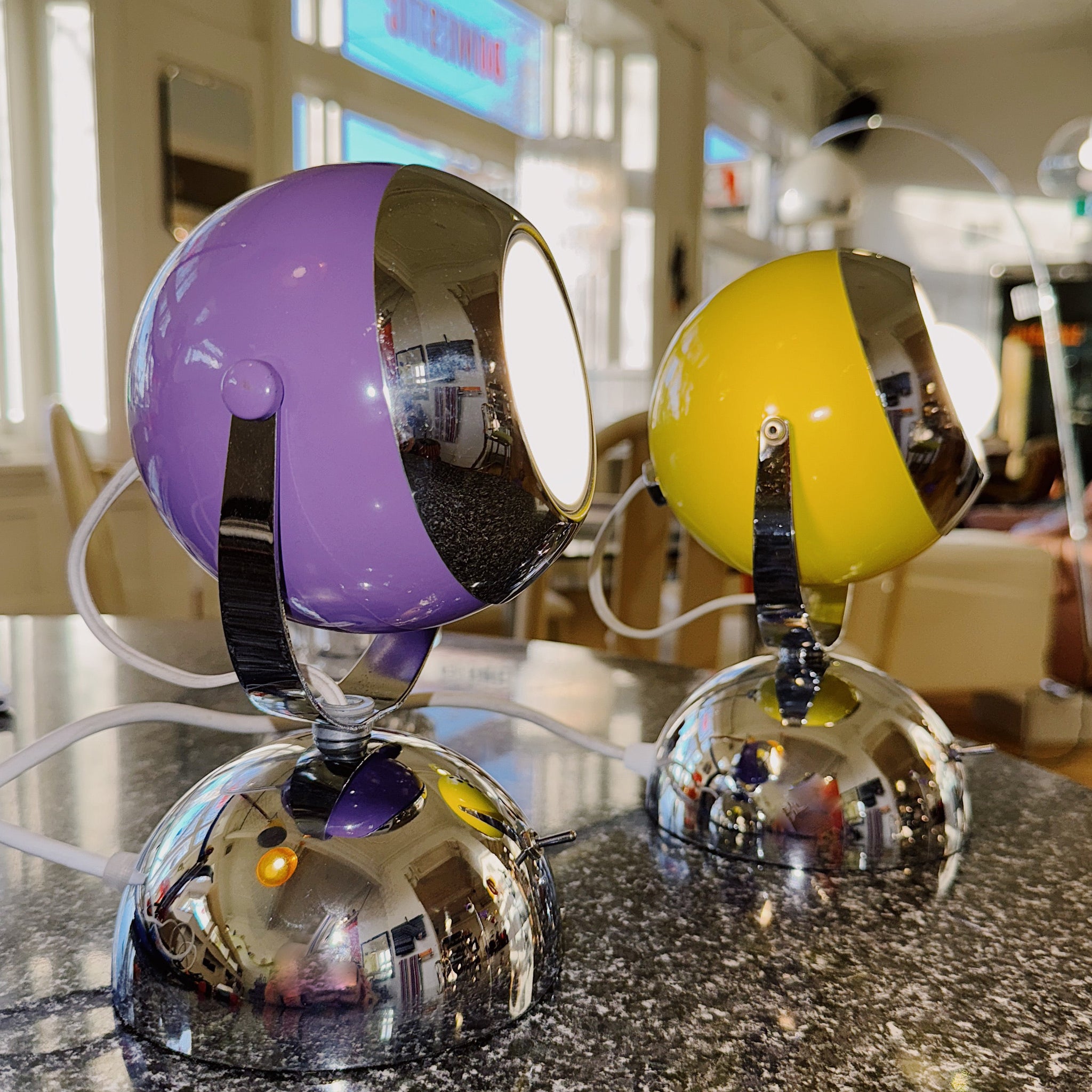 その他 60s Space age lamp shelf SPACE AGE / 1960s Eyeball Lamp - Purple – Domestic Fantasies