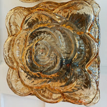 Load image into Gallery viewer, ERCO / Vintage Floral Flush/Wall Mount Lights - Amber Glass

