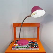 Load image into Gallery viewer, HELMET / Gooseneck Desk Lamp Citrus Orange &amp; Pink
