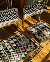 Load image into Gallery viewer, CESCA X MISSONI / Pair of Missoni Home Upholstered Bar Stools
