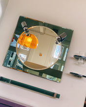 Load image into Gallery viewer, FONTANA ARTE / Gun Metal Bathroom Mirror Set + Lights
