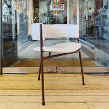 Load image into Gallery viewer, VINTAGE / Retro 3-Legged Vinyl Dining Chairs - Set of 4
