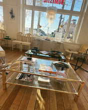 Load image into Gallery viewer, PIERRE VANDEL / Gold Pillar Coffee Table

