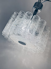 Load image into Gallery viewer, DORIA LEUCHTEN / German 1960s Single Tier Glass Tube Chandelier
