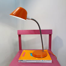 Load image into Gallery viewer, HELMET / Gooseneck Desk Lamp Citrus Orange &amp; Pink
