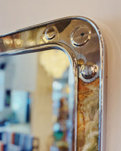Load image into Gallery viewer, VINTAGE / Spanish Onyx Chrome Mirror

