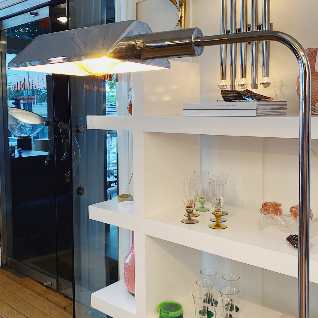 OSLO AUSTRALIA / Bankers Floor Lamp - Chrome