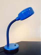 Load image into Gallery viewer, VINTAGE / Retro Gooseneck Desk Lamp - Blue
