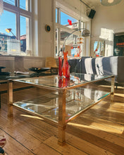 Load image into Gallery viewer, PIERRE VANDEL / Gold Pillar Coffee Table

