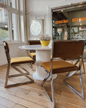Load image into Gallery viewer, MILO BAUGHMAN / 1970s Chrome &amp; Velour Dining Chairs - Set of 4
