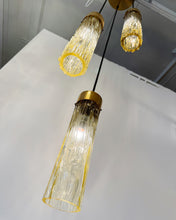 Load image into Gallery viewer, TRONCHI / Vintage Sungold Glass Cascading Pendant
