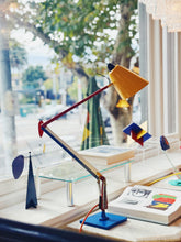 Load image into Gallery viewer, PLANET / Vintage Studio K Desk Lamp w/custom multicolour paintwork
