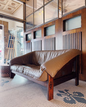Load image into Gallery viewer, MODULE / Brutalist Style 1980s Boulder Grey Soft Leather Slouch Couch
