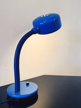 Load image into Gallery viewer, VINTAGE / Retro Gooseneck Desk Lamp - Blue

