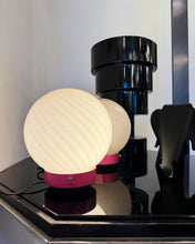 Load image into Gallery viewer, VINTAGE / Milky Pink Swirl Lamp

