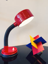 Load image into Gallery viewer, VINTAGE / Retro Gooseneck Desk Lamp - Red
